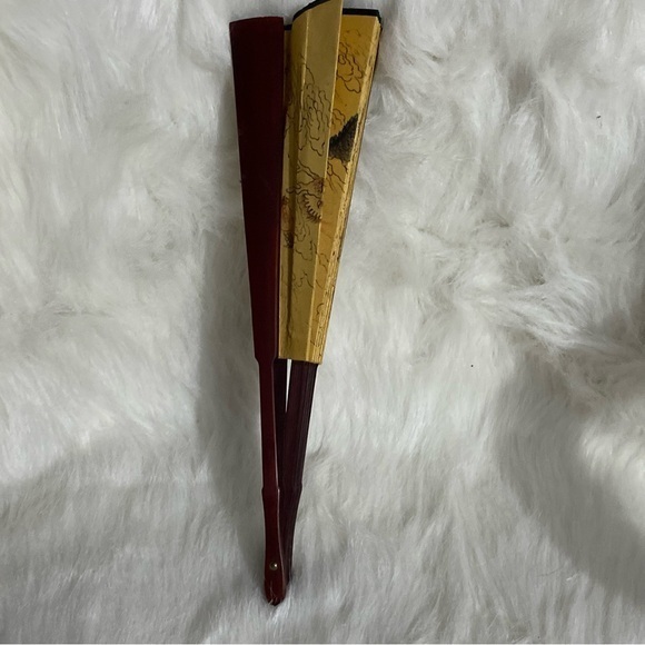 Silk And Bamboo Dragon Hand Fan - Picture 6 of 9